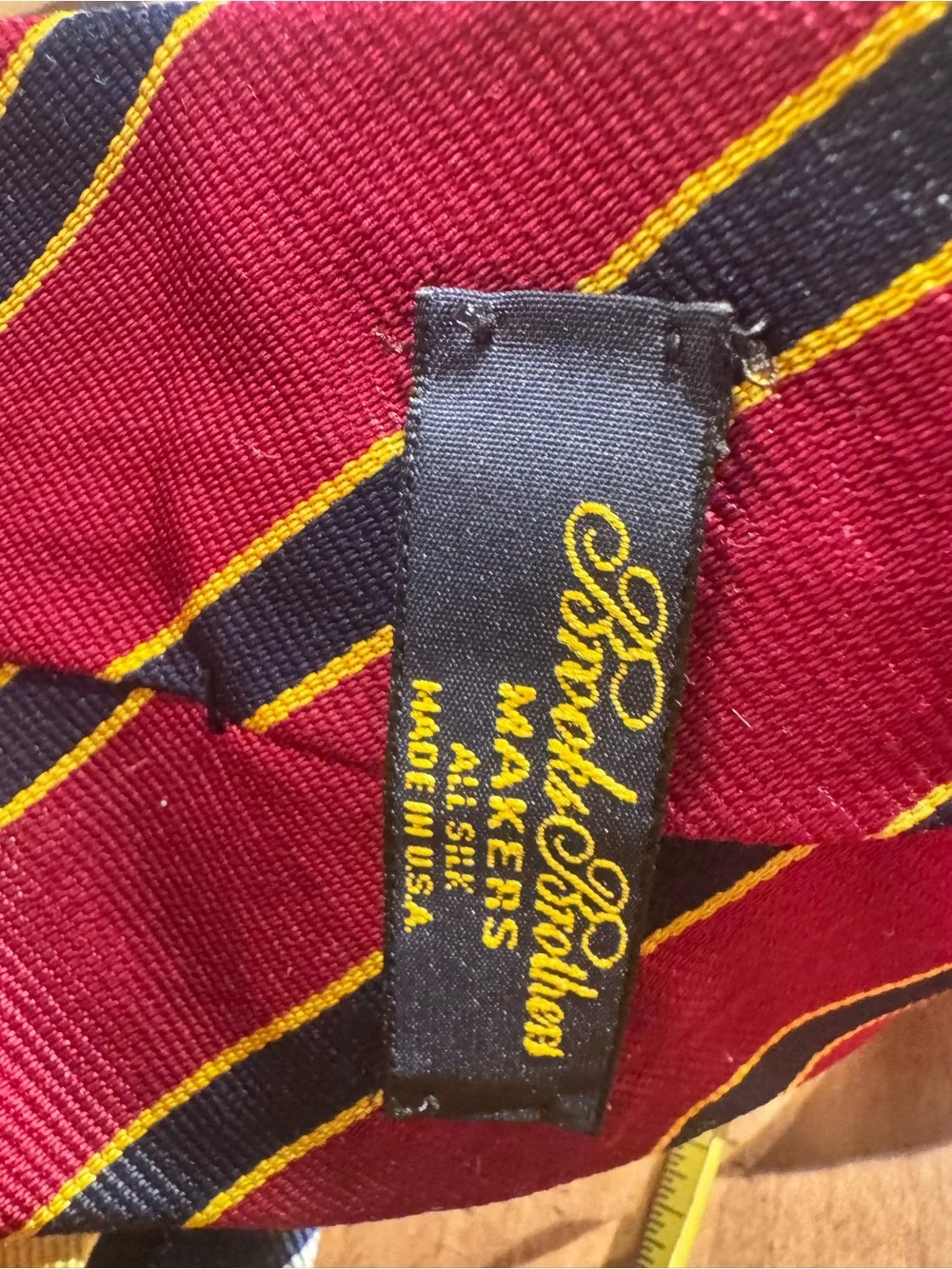 4 Brooks Brothers Striped Tie Set — Green, Navy, Burgundy, Navy